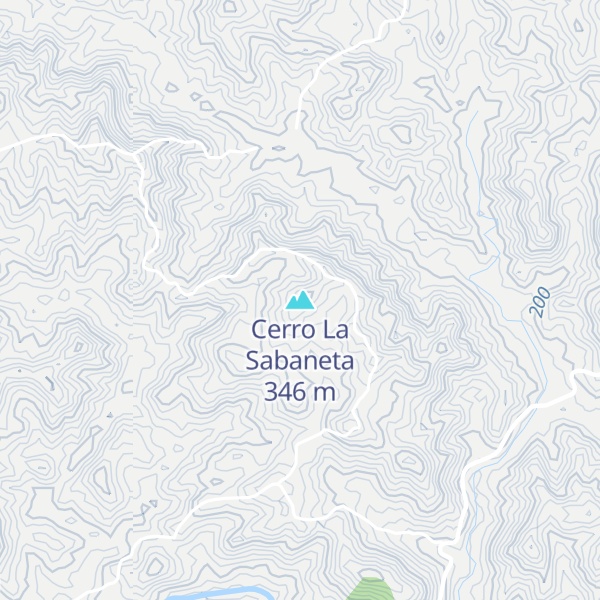 Map of Cerro La Sabaneta