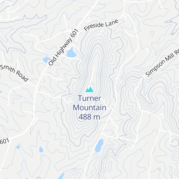 Map of Turner Mountain