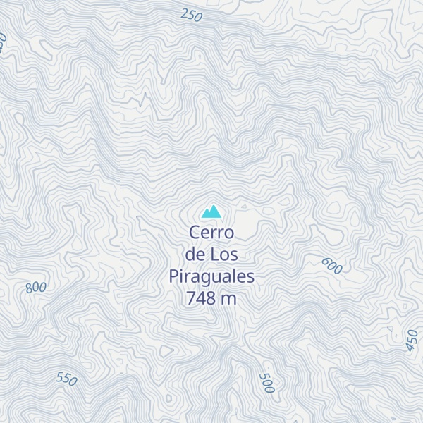 Map of Cerro de Los Piraguales