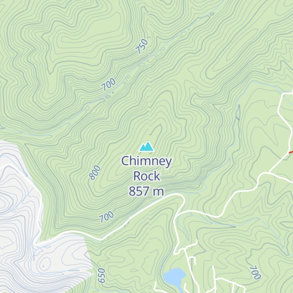 Map of Chimney Rock