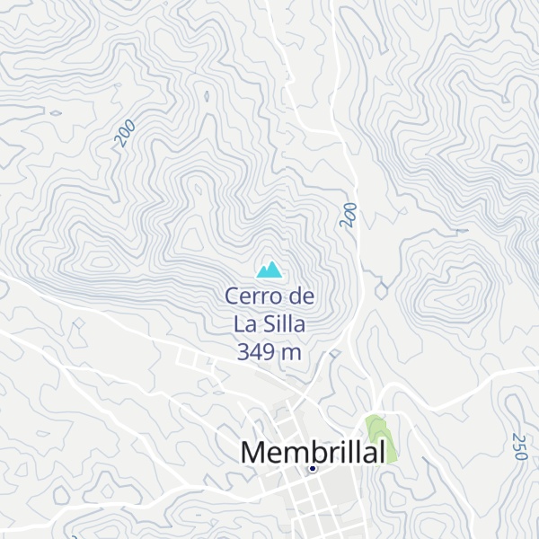 Map of Cerro de La Silla