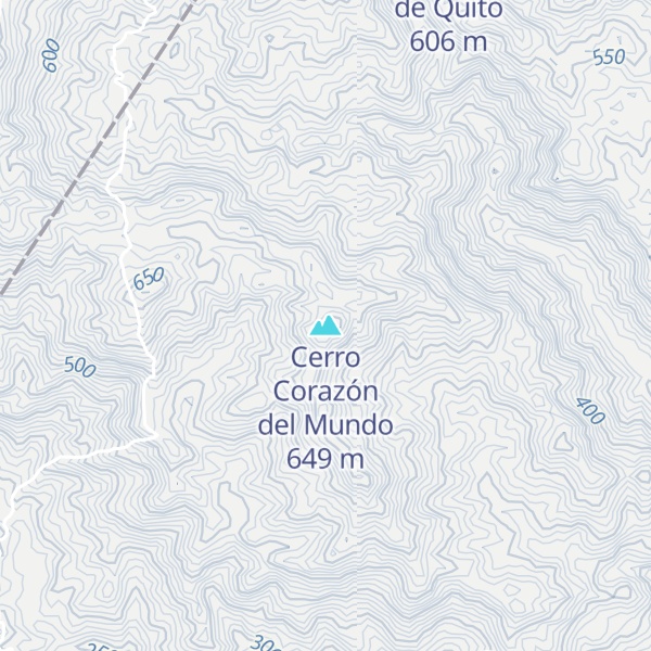 Map of Cerro Corazón del Mundo