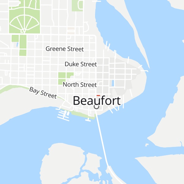 Map of Visit Beaufort