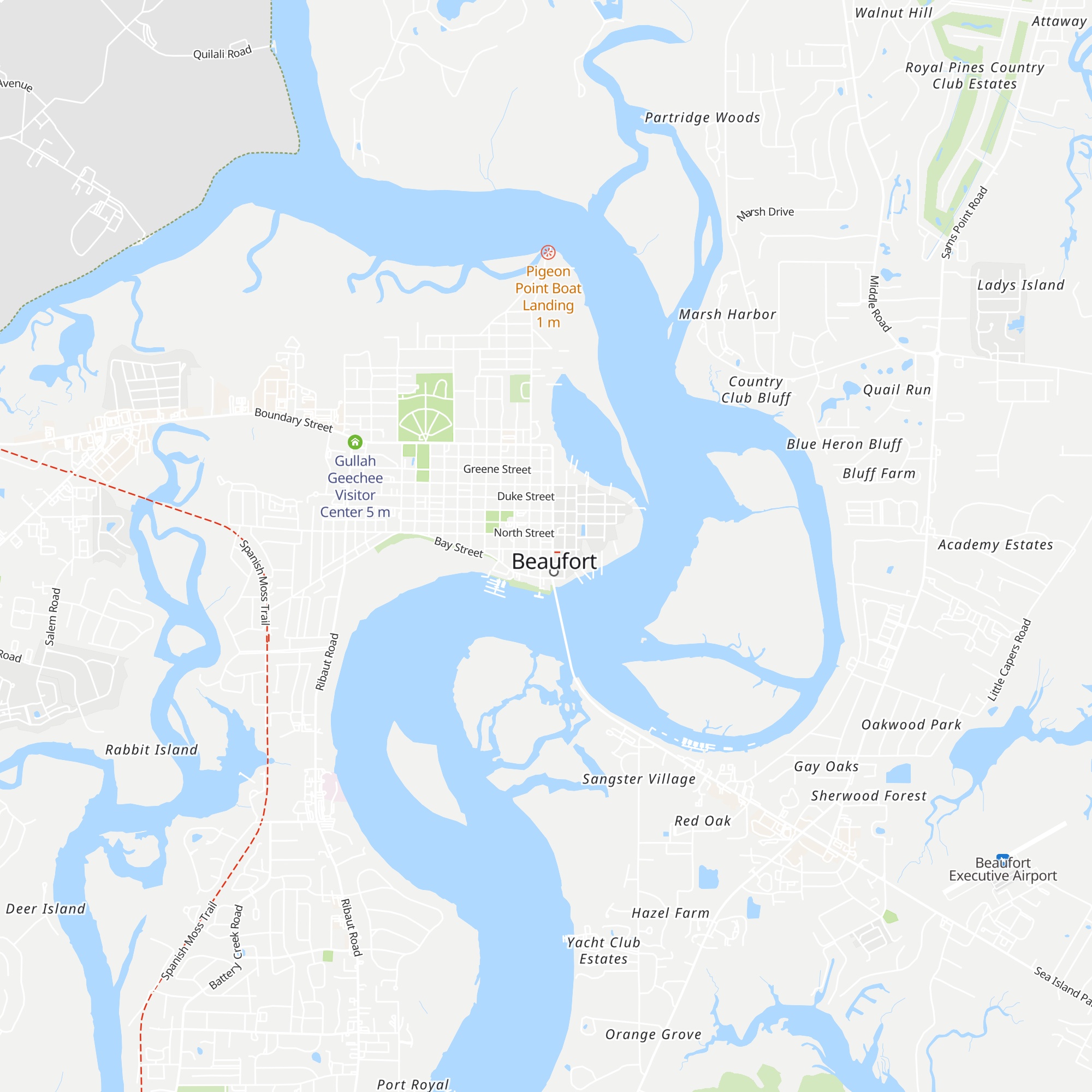 Visit Beaufort map