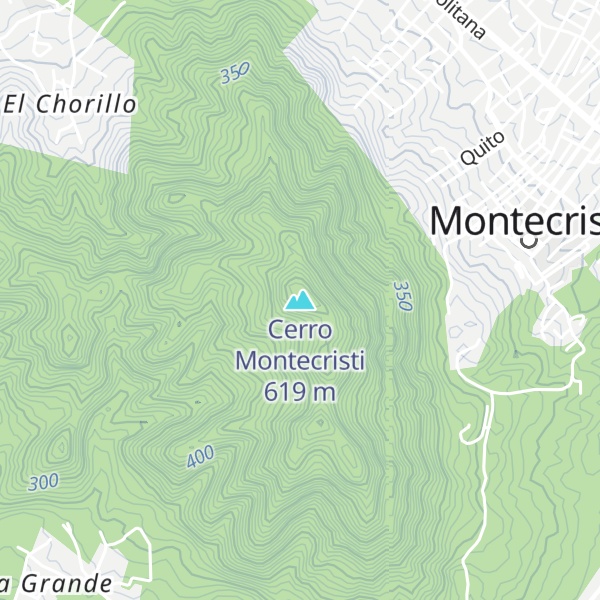 Map of Cerro Montecristi