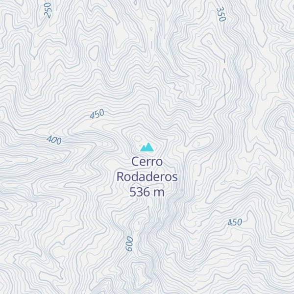 Map of Cerro Rodaderos