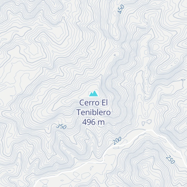 Map of Cerro El Teniblero