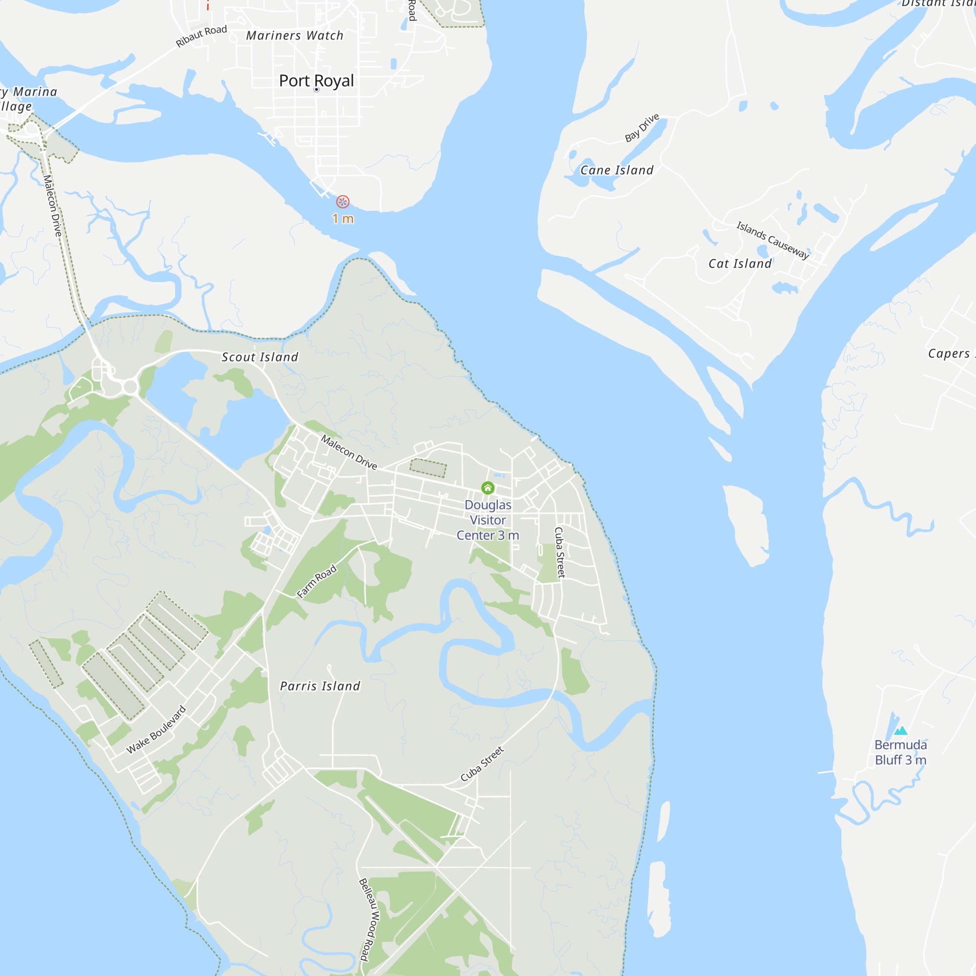 Douglas Visitor Center map