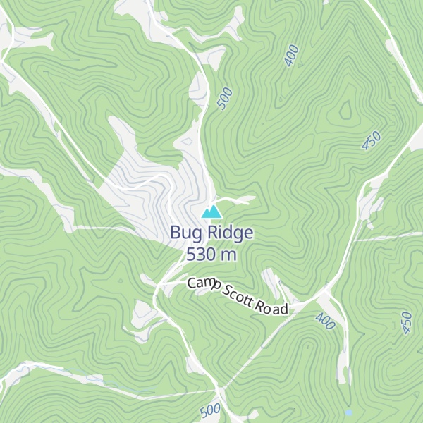 Map of Bug Ridge