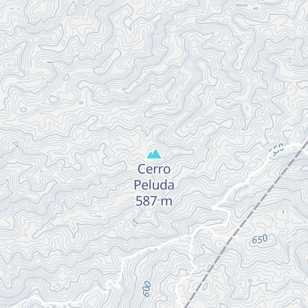 Map of Cerro Peluda