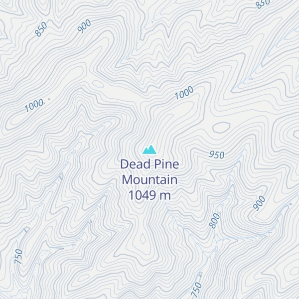 Map of Dead Pine Mountain