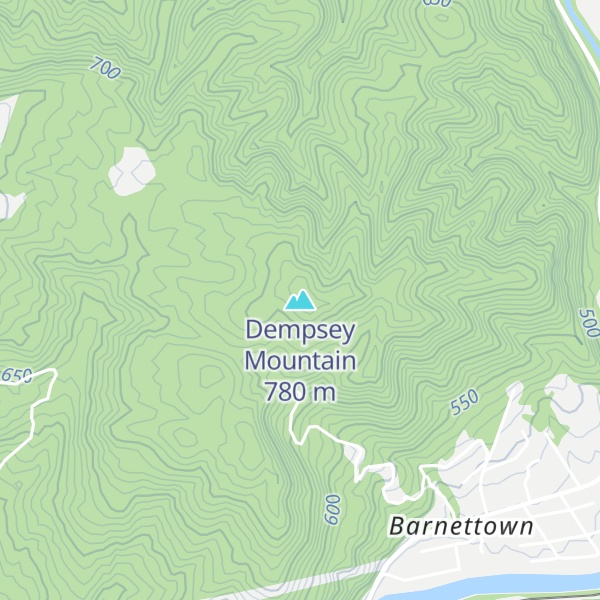 Map of Dempsey Mountain