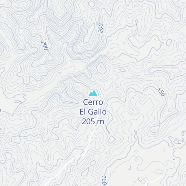 Map of Cerro El Gallo