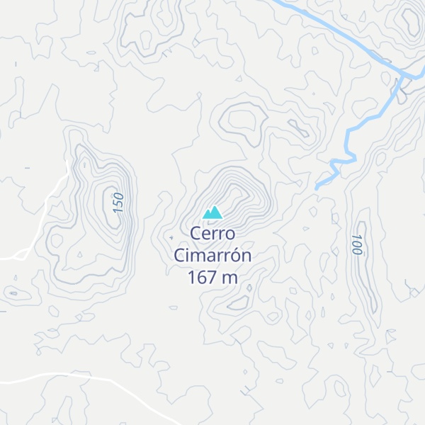 Map of Cerro Cimarrón