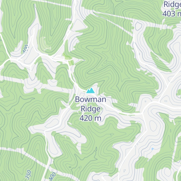 Map of Bowman Ridge