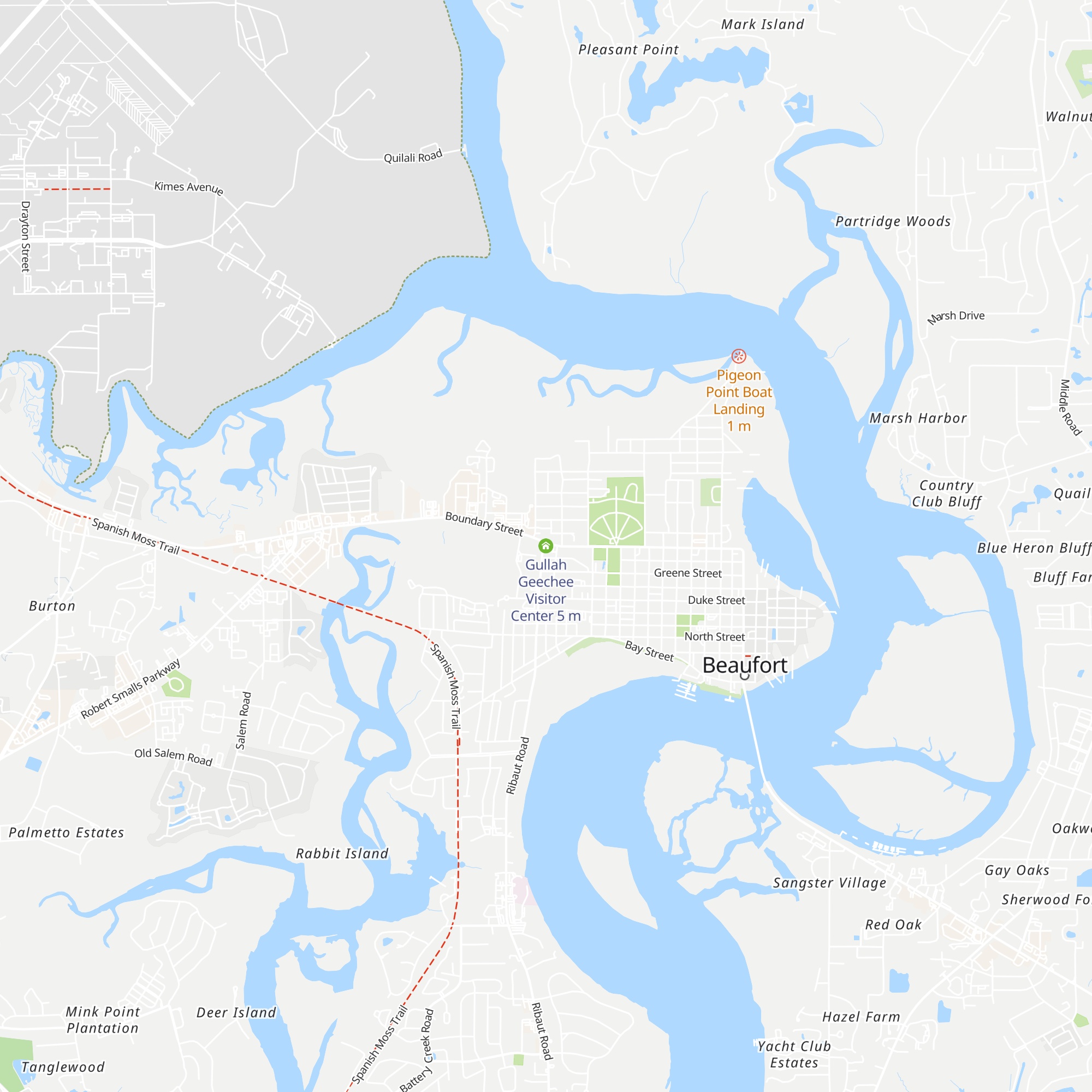 Gullah Geechee Visitor Center map