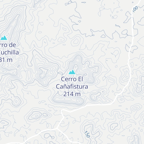Map of Cerro El Cañafistura