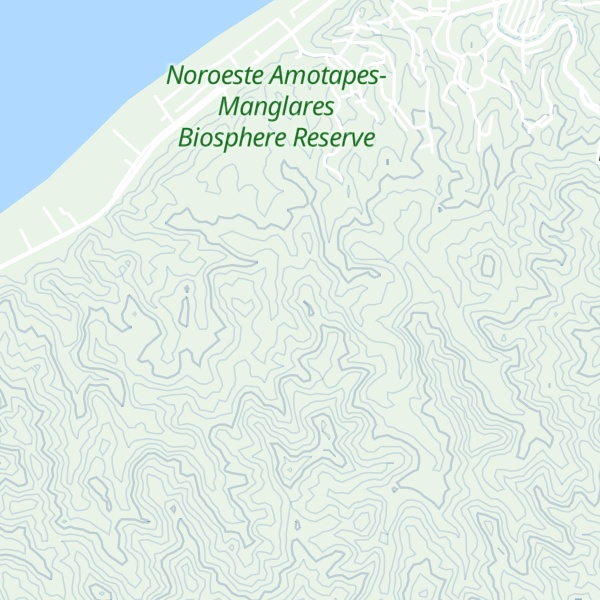 Map of Cerro Tres Puntas