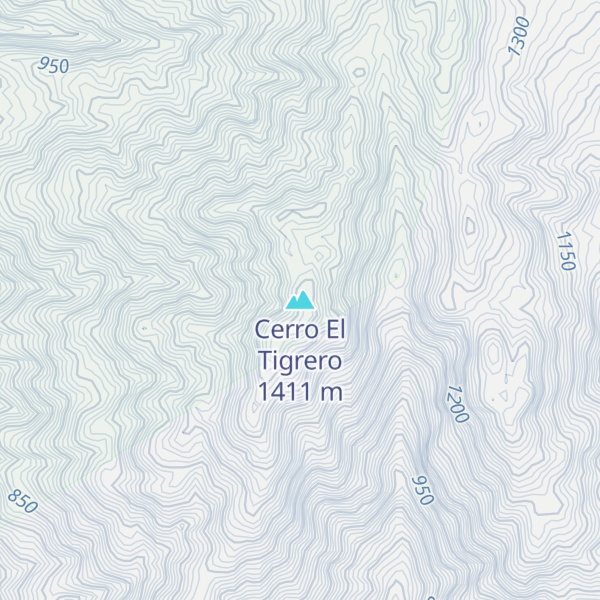 Map of Cerro El Tigrero