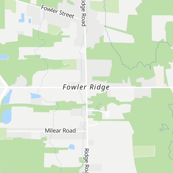 Map of Fowler Ridge