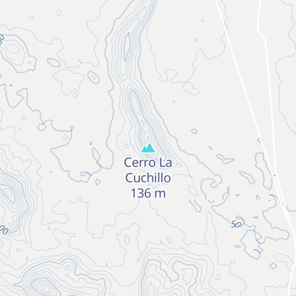 Map of Cerro La Cuchillo
