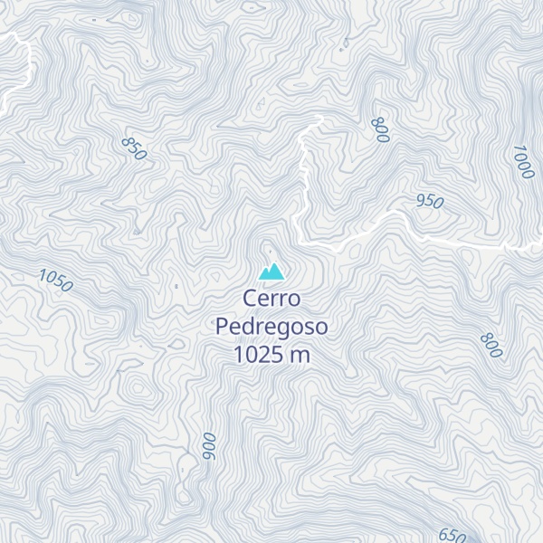 Map of Cerro Pedregoso