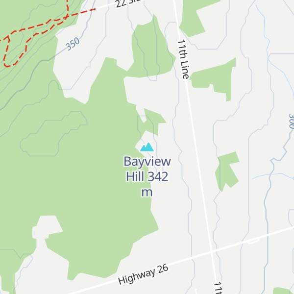 Map of Bayview Hill