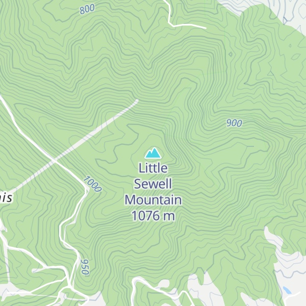 Map of Little Sewell Mountain