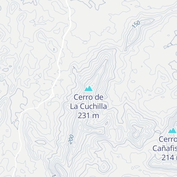 Map of Cerro de La Cuchilla