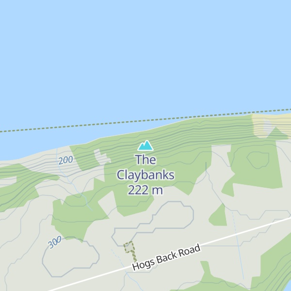 Map of The Claybanks