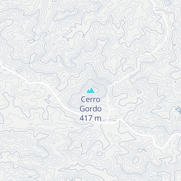 Map of Cerro Gordo