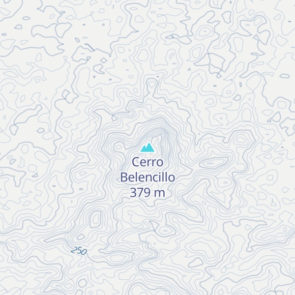 Map of Cerro Belencillo