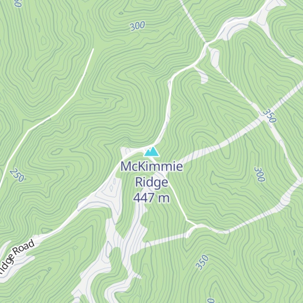 Map of McKimmie Ridge