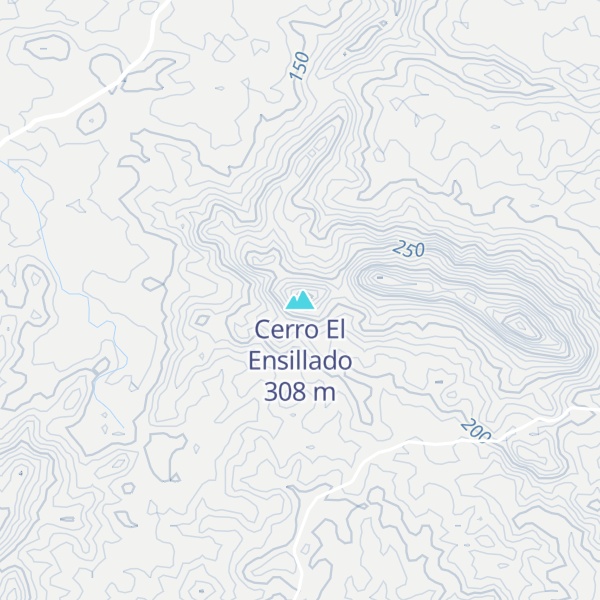 Map of Cerro El Ensillado