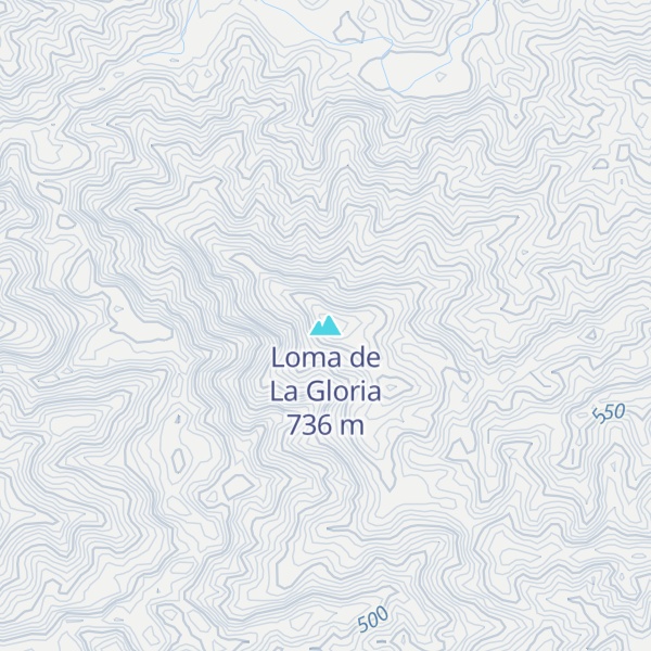 Map of Loma de La Gloria