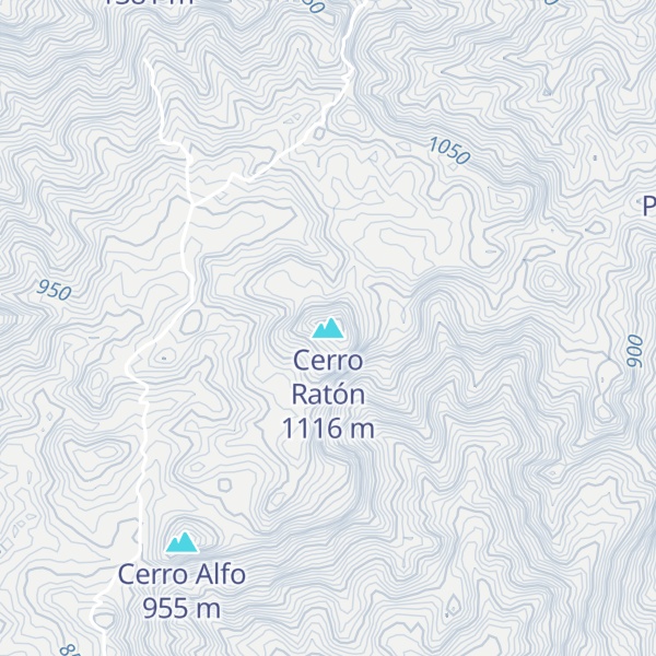 Map of Cerro Ratón