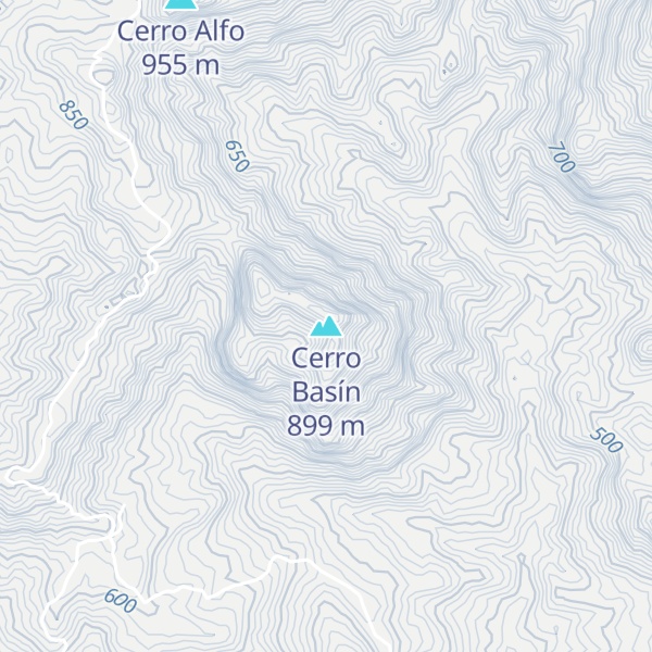 Map of Cerro Basín