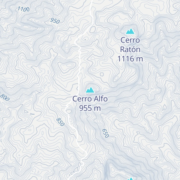 Map of Cerro Alfo