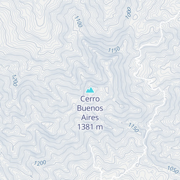 Map of Cerro Buenos Aires