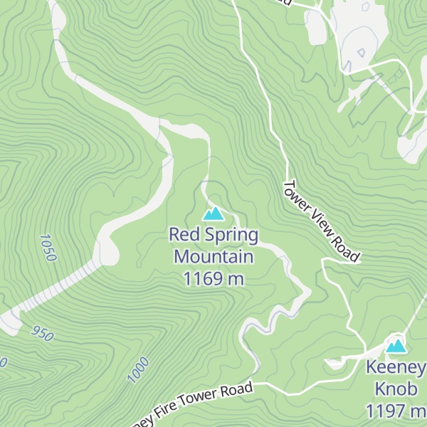 Map of Red Spring Mountain
