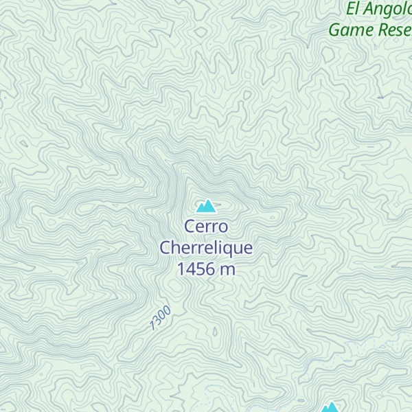 Map of Cerro Cherrelique