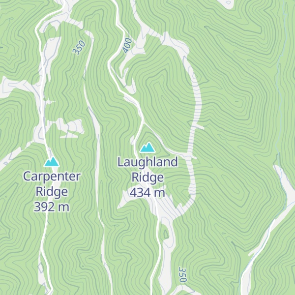 Map of Laughland Ridge