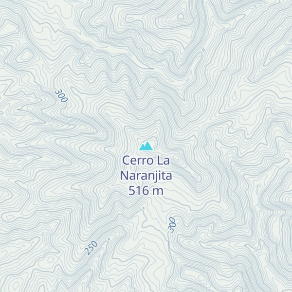 Map of Cerro La Naranjita
