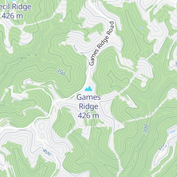 Map of Games Ridge