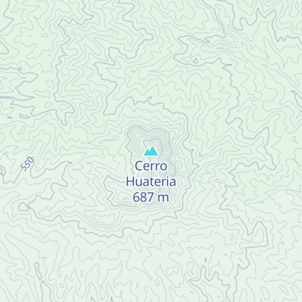 Map of Cerro Huateria