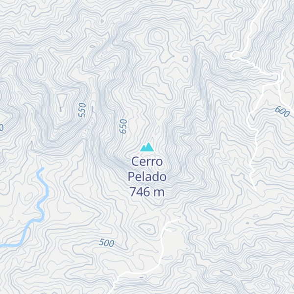 Map of Cerro Pelado