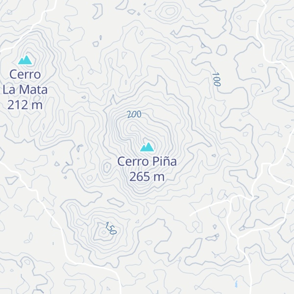 Map of Cerro Piña