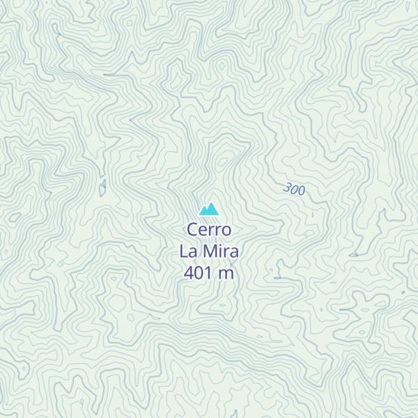 Map of Cerro La Mira