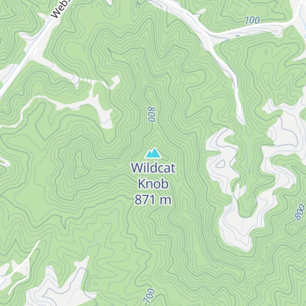 Map of Wildcat Knob