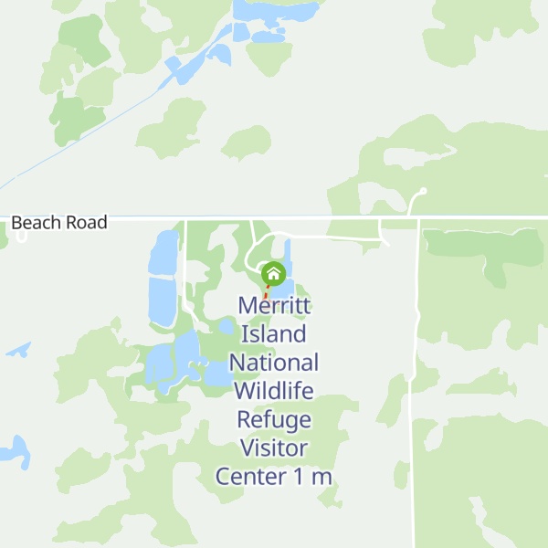 Map of Merritt Island National Wildlife Refuge Visitor Center